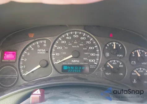 2002 Chevrolet Suburban 1500 Lt из США, поврежденный, VIN 1GNFK16Z12J322229